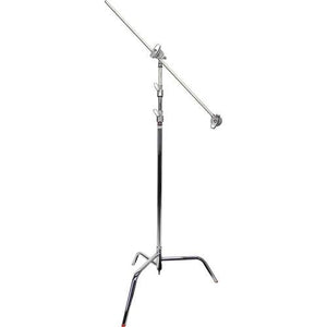 Matthews 40" Century C Stand with 10.5' Spring Loaded Base, Grip Head and Arm Kit, 22lbs Maximum Load Capacity, Silver