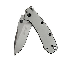 Kershaw Cryo (1555TI); 2.75” 8Cr13MoV Steel Blade and Stainless Steel Handle with Titanium Carbo-Nitride Coating, SpeedSafe Assisted Opening, Frame Lock, 4-Position Deep-Carry Pocketclip; 4.1 OZ.